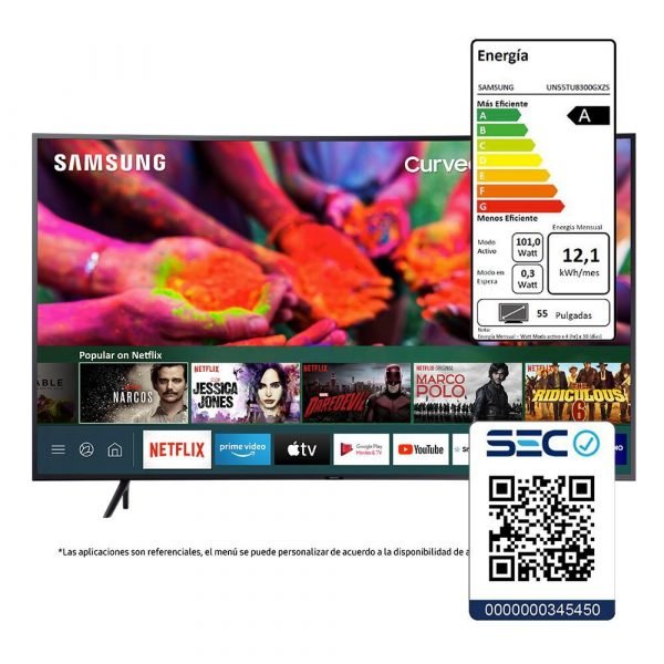 Led Samsung Tu Crystal Curvo Uhd K Smart Tv Te