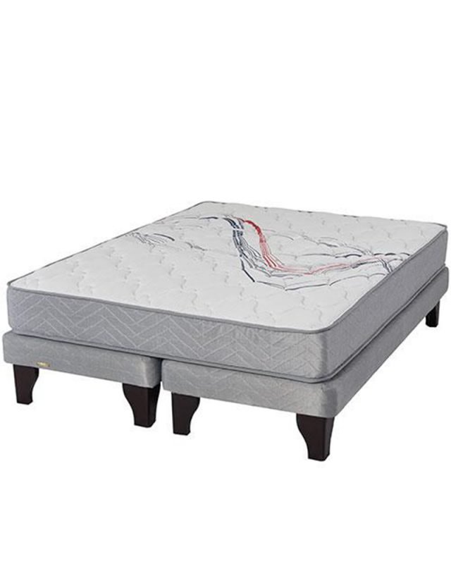 Cama Europea Flex Therapedic Más 2 Plazas Base Dividida 2