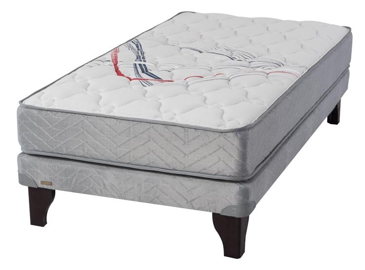 CAMA EUROPEA FLEX THERAPEDIC MAS GRIS 1 PL 2