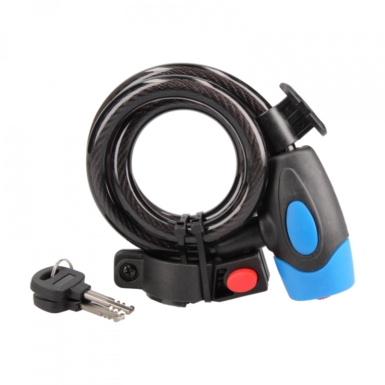 Candado Para Bicicleta Infantil | Cable En Espiral Con Soporte, Fácil De Usar Para Niños, Bicis Y Patinetes