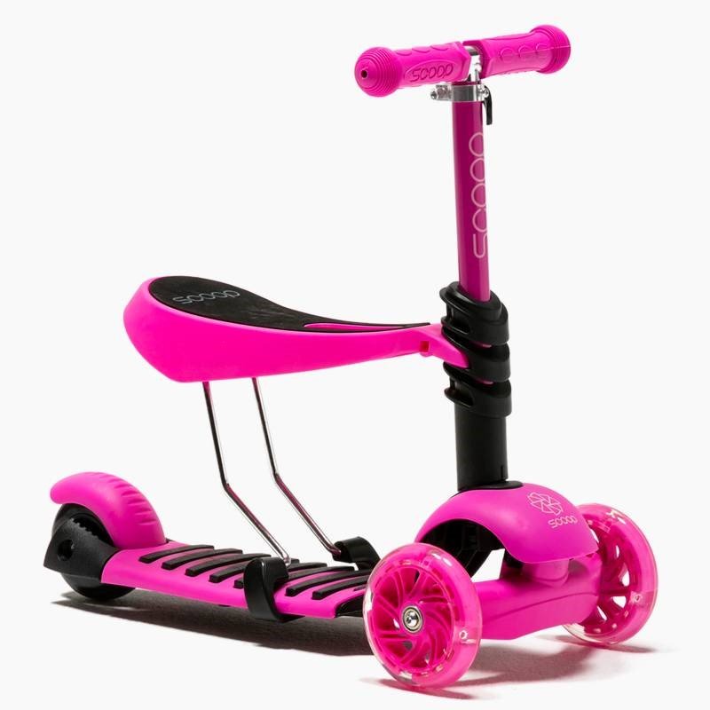 Scooter 2 en 1 Fluor Pink 1