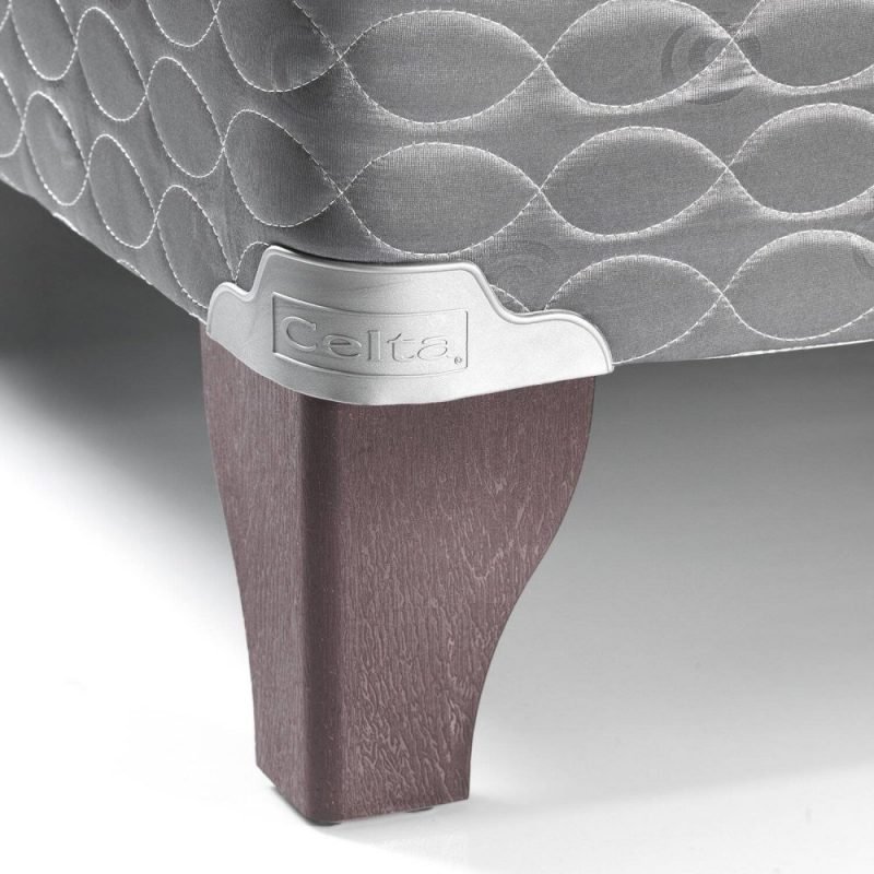 Cama Europea Celta Apolo Black 2 Plazas Base Dividida 4