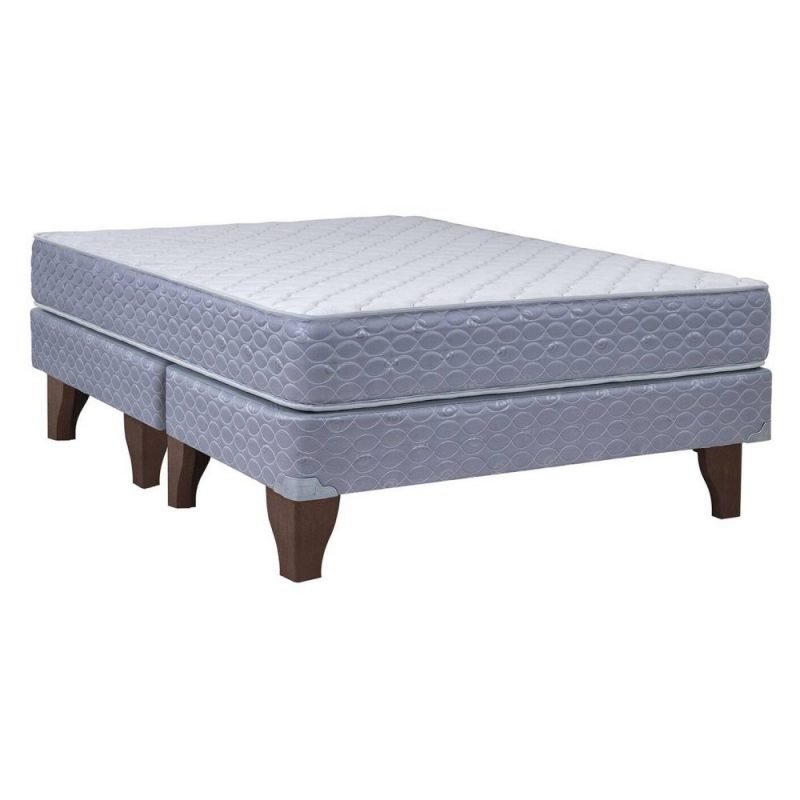 Cama Europea Celta Apolo Black 2 Plazas Base Dividida