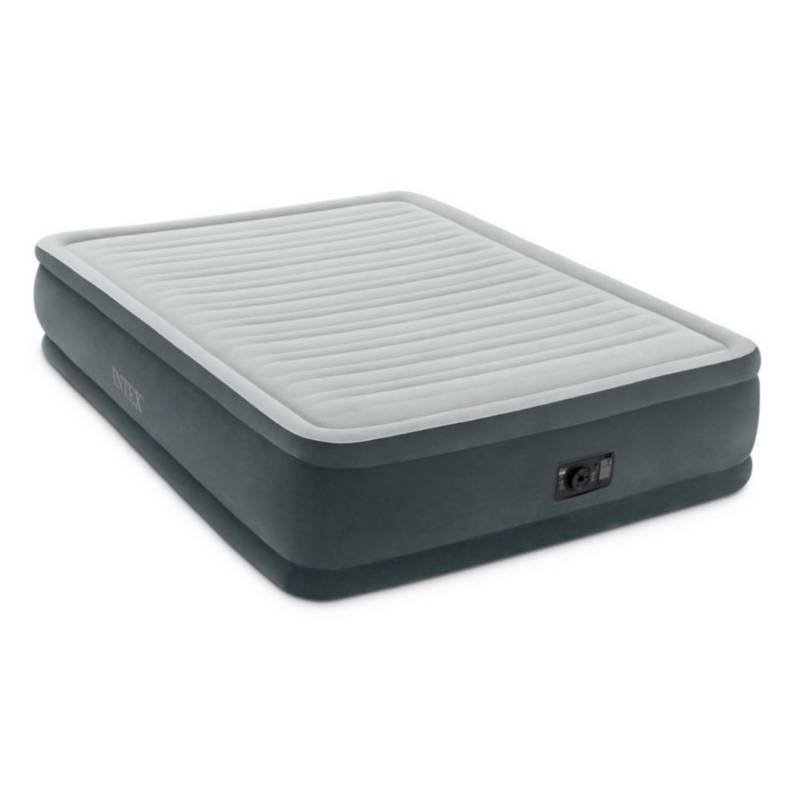 Colchón Inflable Eléctrico 2 Plazas Gris Premium (1)