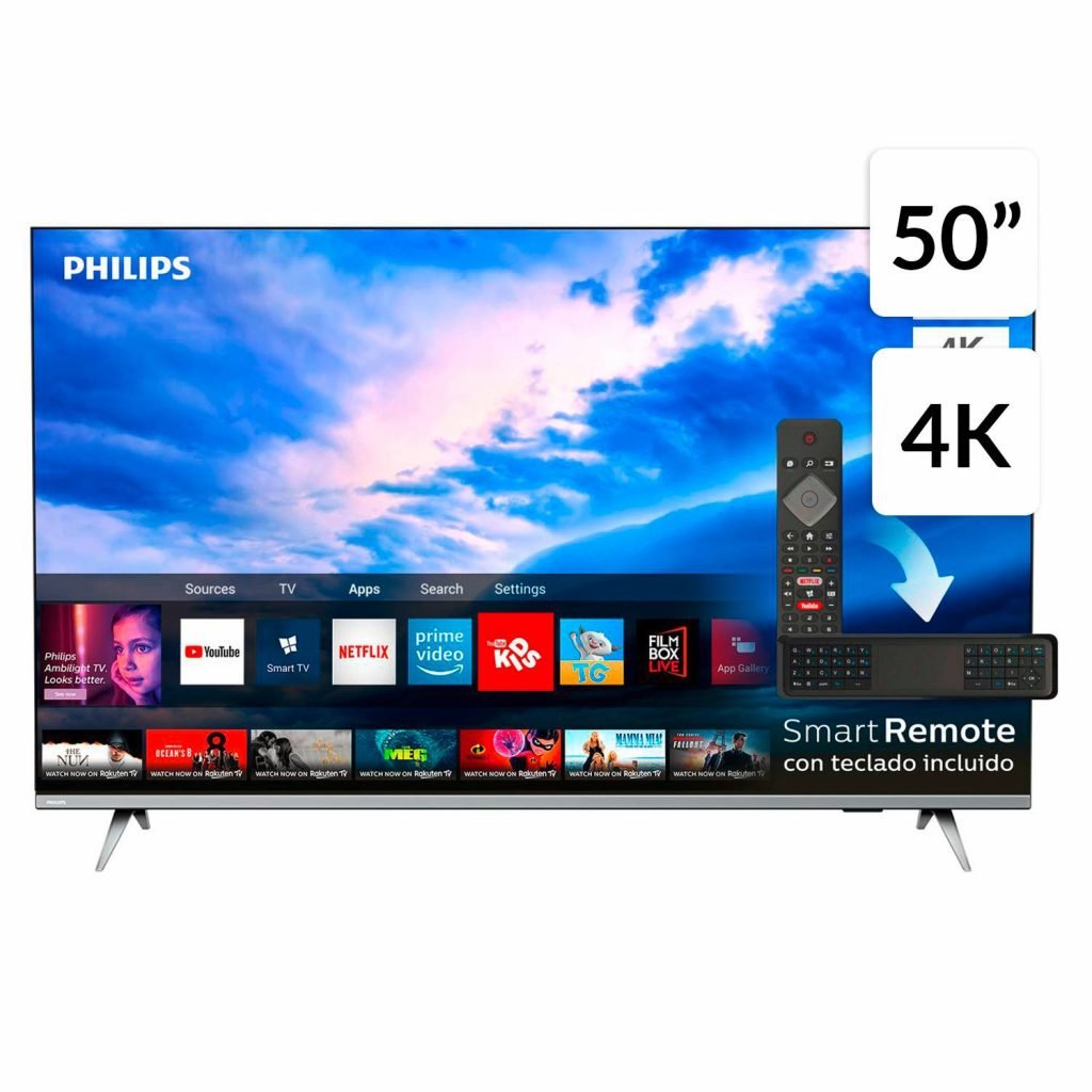 Philips Led 50 50pud6654 4k Uhd Smart Tv Te Amuebla Store 5771