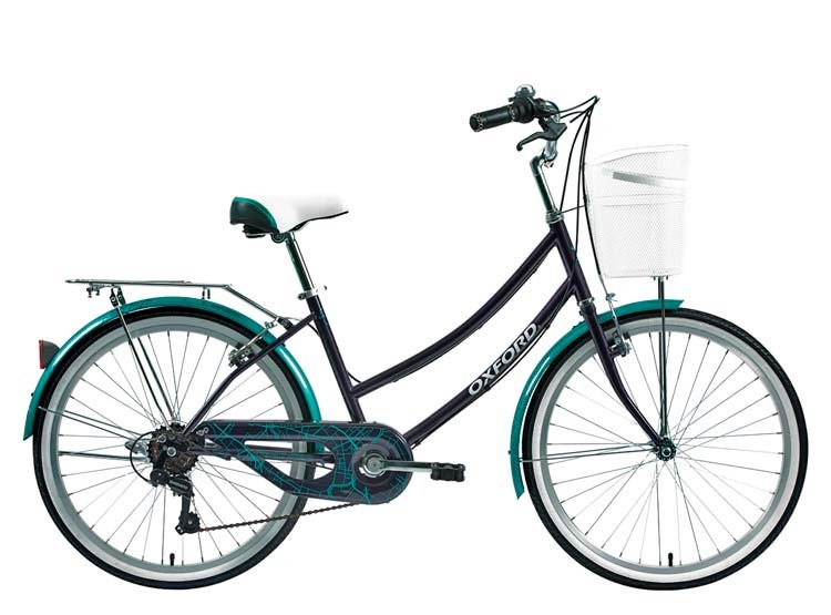 Bicicleta Oxford Cyclotour Aro 24 Morado Verde Te Amuebla Store