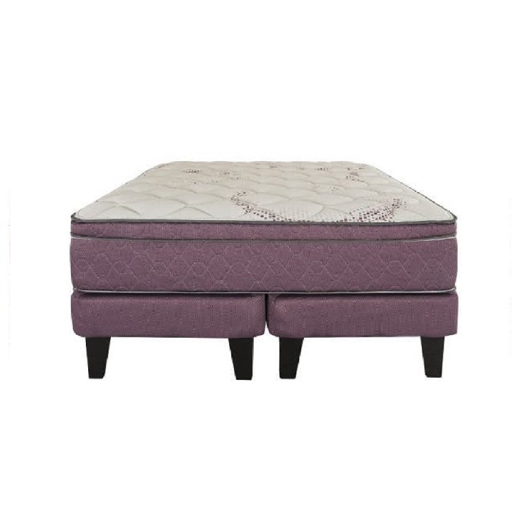 Cama Europea Flex Ibiza 2 Plazas Box Base Dividida