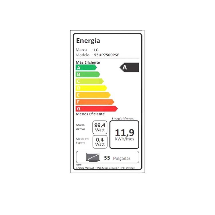 Smart TV 50 UHD 55UP7500 LG 7