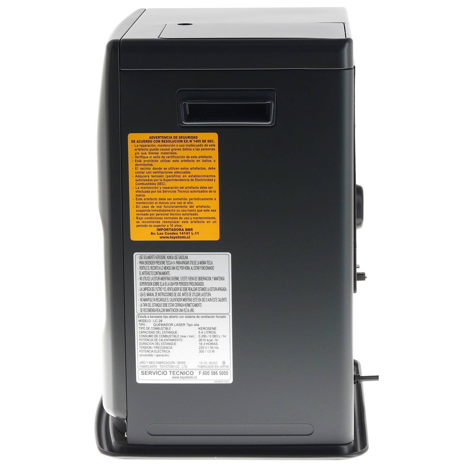 Estufa A Parafina Toyotomi LC-28 Classic 3
