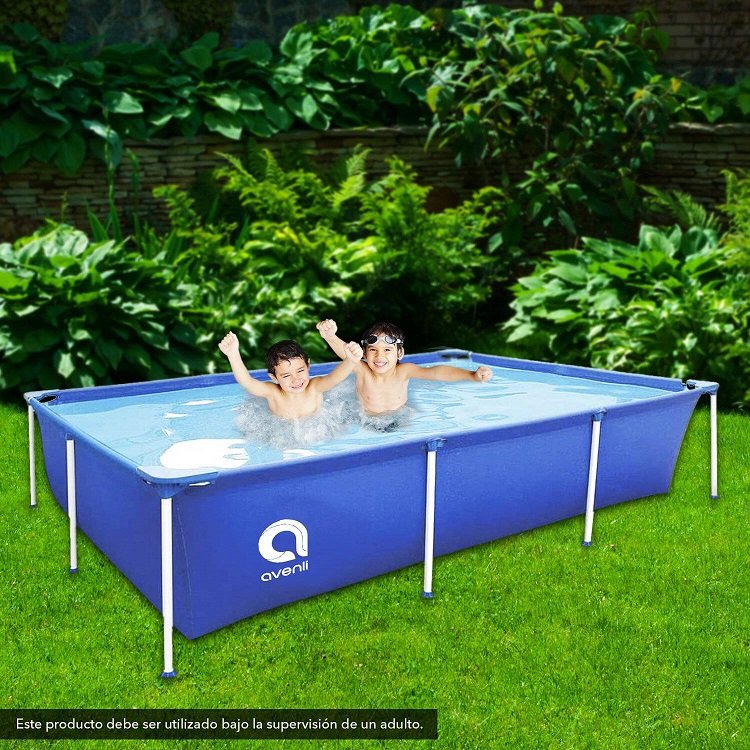 Piscina Rectangular 1287Lts 42x228x159cm Celeste 2