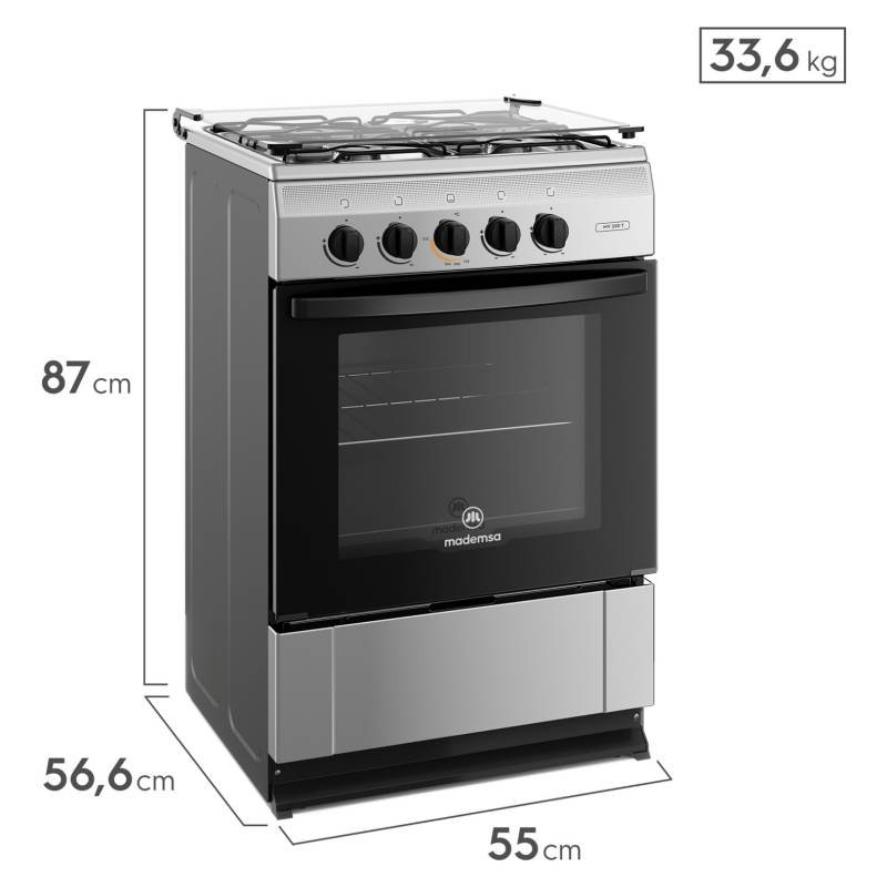 Cocina Gas 4 Quemadores Mv 220T Mademsa 3
