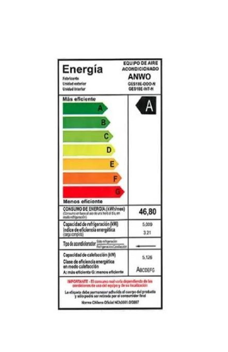 Aire Acondicionado Anwo 18.000 Btu On Off 5