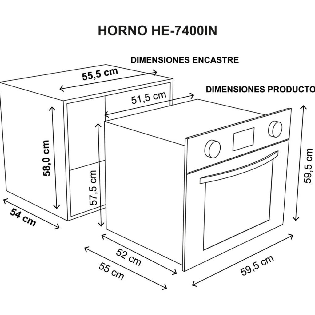 Horno Empotrable Eléctrico Sindelen He 7400in Te Amuebla Store