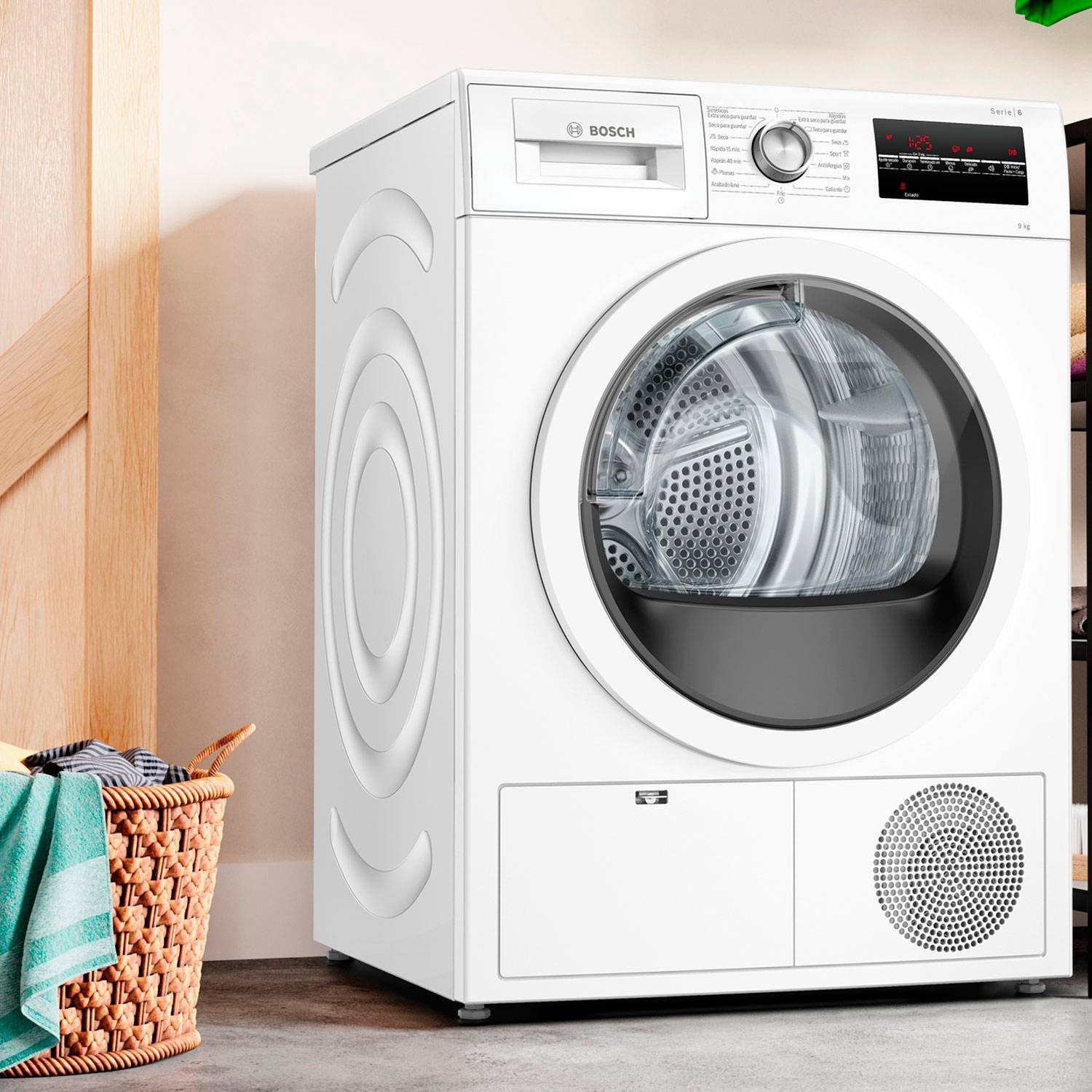 Secadora Condensación 9 Kg Wtg86209Cl Bosch 7