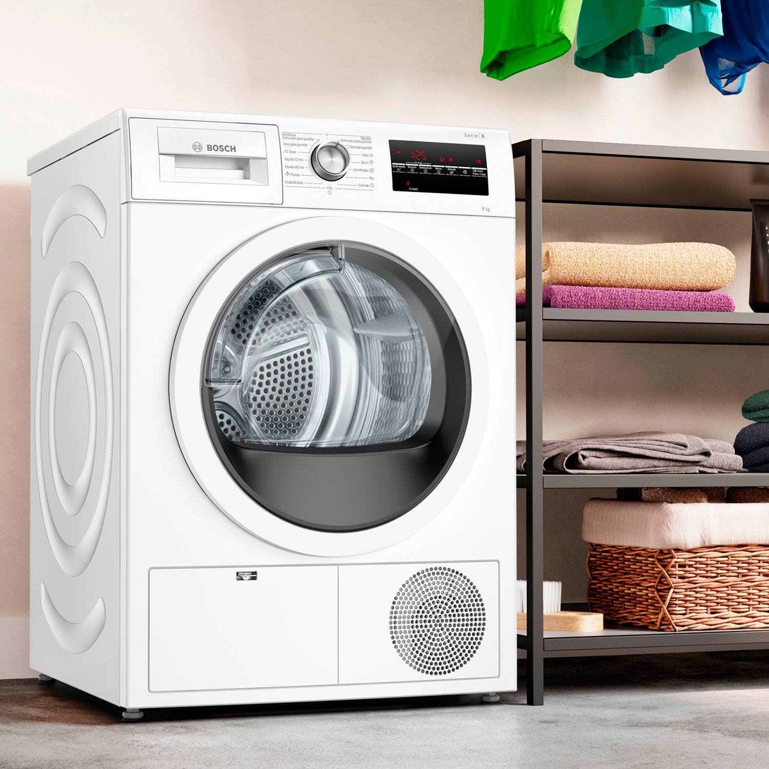 Secadora Condensación 9 Kg Wtg86209Cl Bosch 8