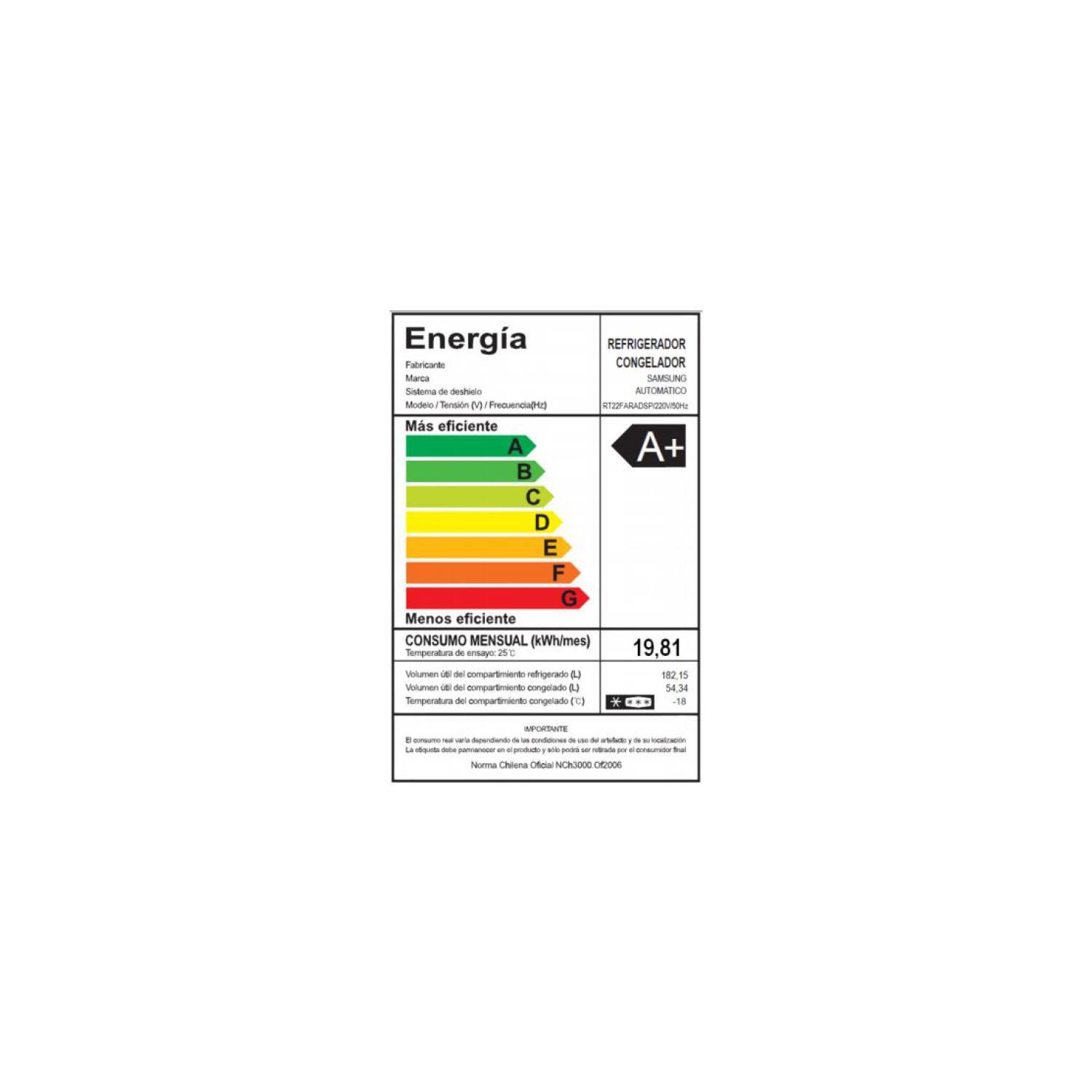 Refrigerador Samsung No Frost 234 lt Top Mount RT22FARADS8ZS 6