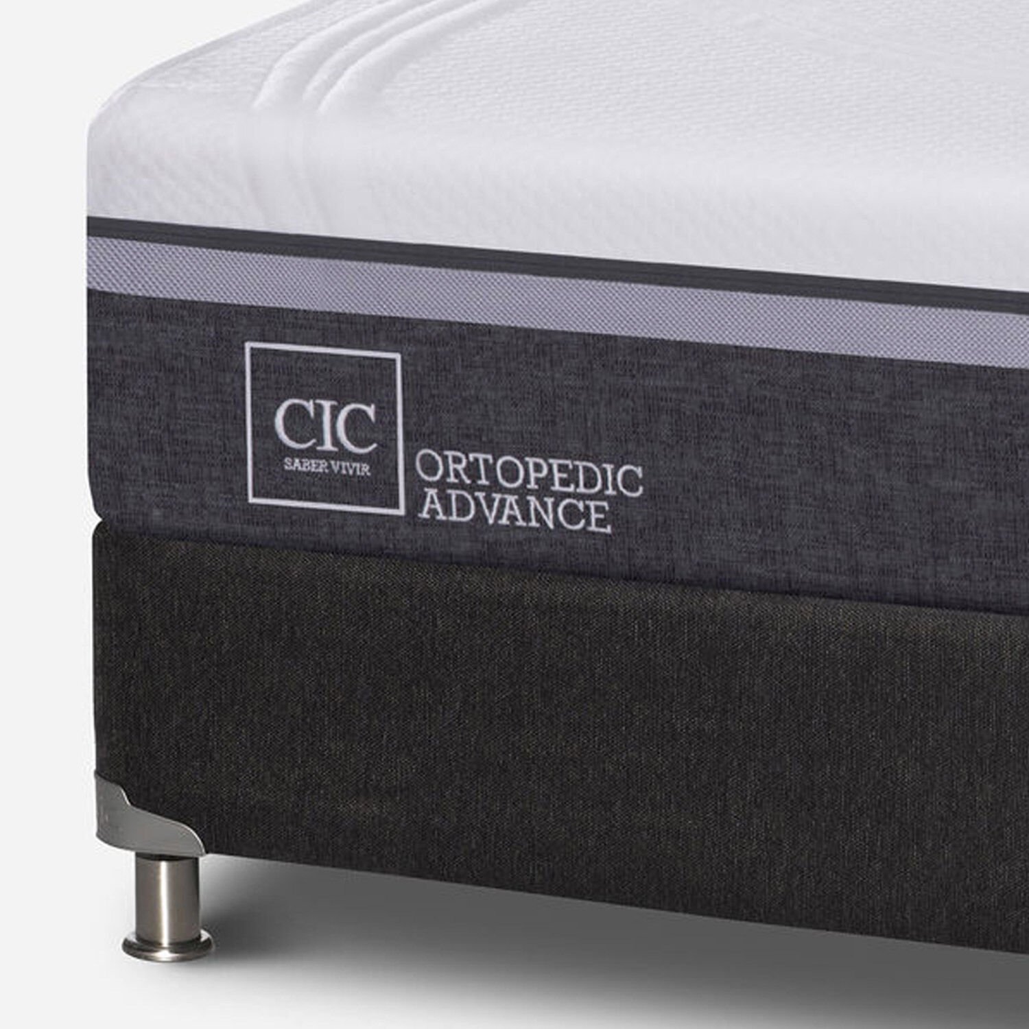 Box Spring 2 Plazas Ortopedic Advance Base Dividida 5 Zonas + Set Villarrica 3