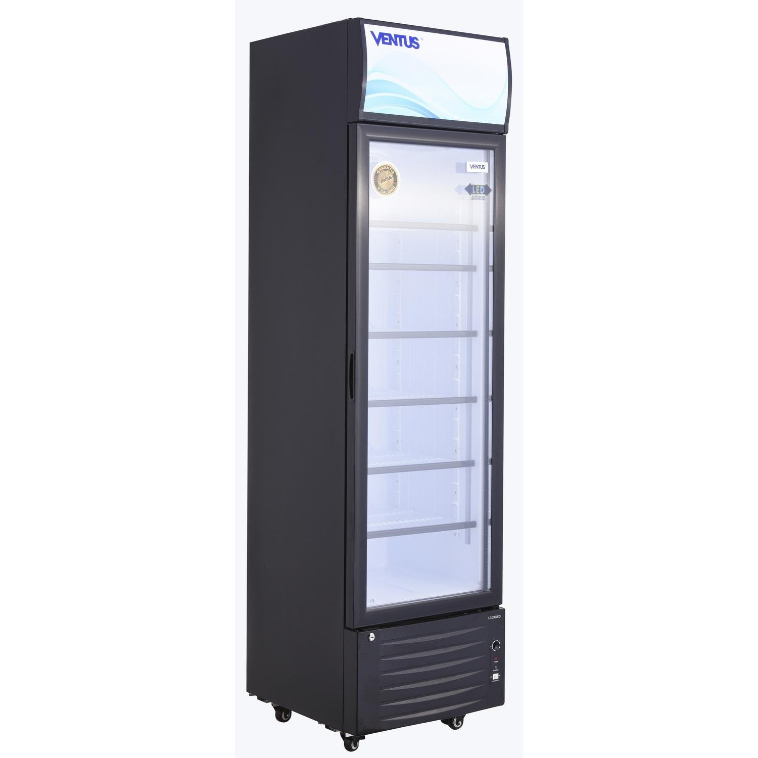 Visi-Cooler 1 puerta 290 litros negro 10