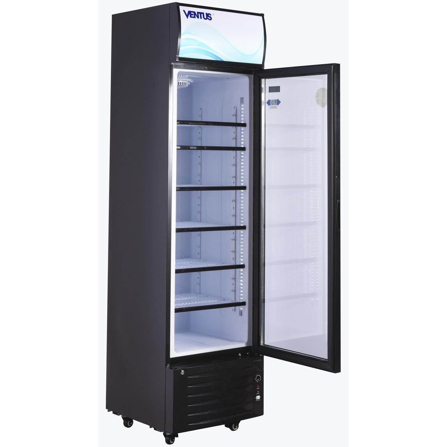 Visi-Cooler 1 puerta 290 litros negro 2