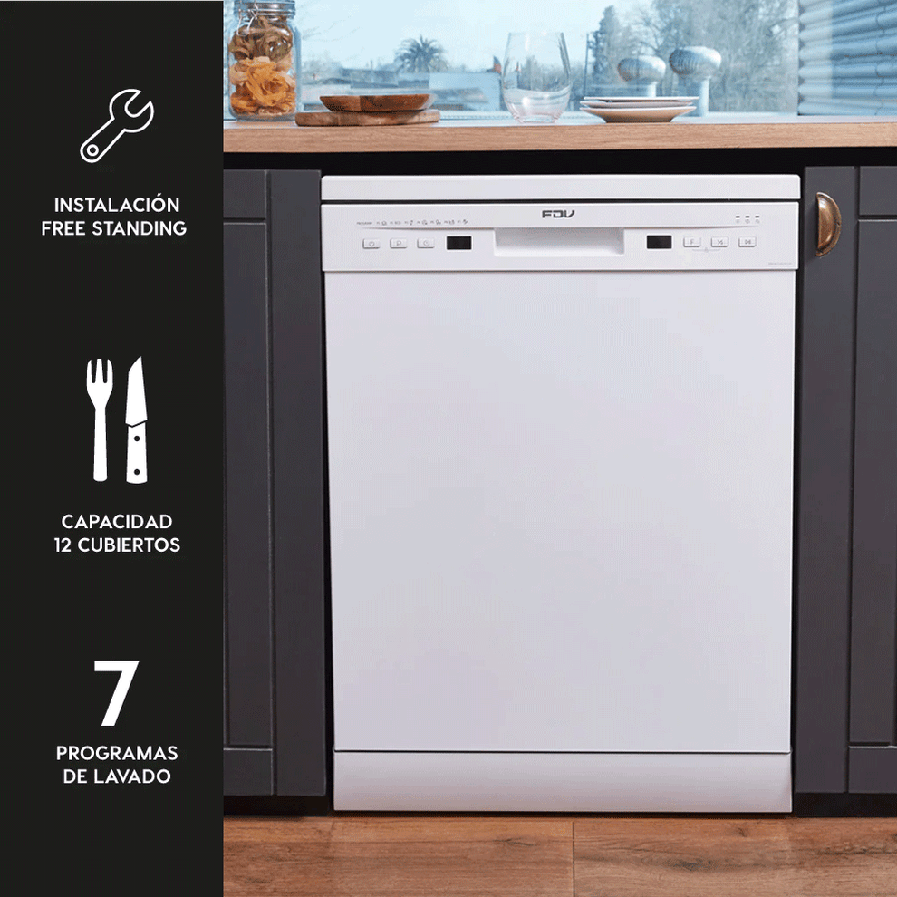 Lavavajillas Active 12 Cubiertos Free Standing FDV 9